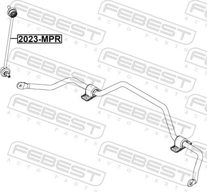 Febest 2023-MPR - Тяга / стійка, стабілізатор autocars.com.ua