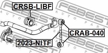 Febest 2023-NITF - Тяга / стійка, стабілізатор autocars.com.ua