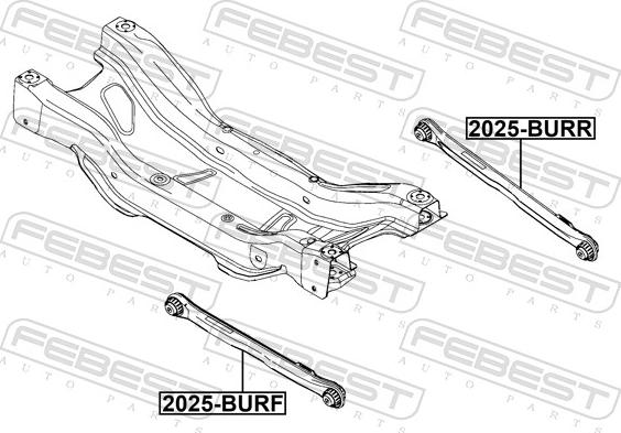 Febest 2025-BURF - Важіль незалежної підвіски колеса autocars.com.ua