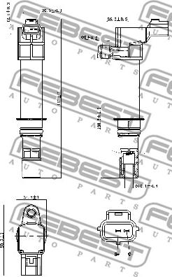 Febest 20640-001 - Катушка зажигания avtokuzovplus.com.ua