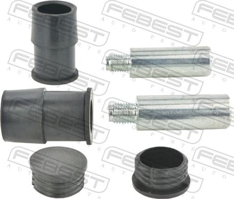 Febest 2074-DURF-KIT - Направляючий болт, корпус скоби гальма autocars.com.ua