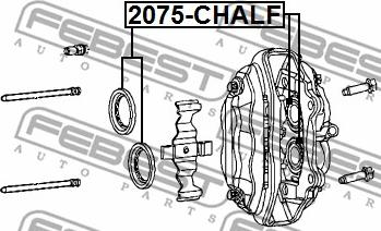 Febest 2075-CHALF - Ремкомплект, тормозной суппорт autodnr.net