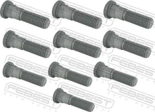 Febest 2084-001-PCS10 - Болт кріплення колеса autocars.com.ua