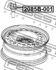 Febest 2085B-001 - Болт крепления колеса avtokuzovplus.com.ua