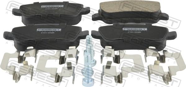 Febest 2101-WMR - Гальмівні колодки, дискові гальма autocars.com.ua