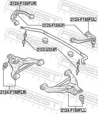 Febest 2120-F150UF - Несучий / направляючий шарнір autocars.com.ua