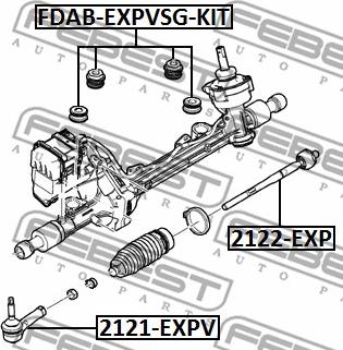 Febest FDAB-EXPVSG-KIT - Підвіска, кермове управління autocars.com.ua