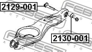 Febest 2130-001 - ЭКСЦЕНТРИК FORD FOCUS II 2004-2008 FEBEST autodnr.net