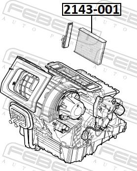 Febest 2143-001 - Фильтр воздуха в салоне avtokuzovplus.com.ua