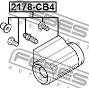 Febest 2178-CB4 - Колесный тормозной цилиндр avtokuzovplus.com.ua