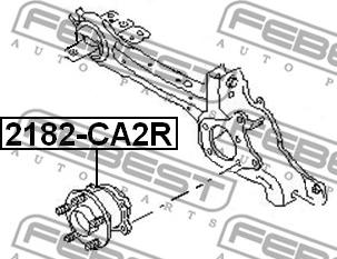 Febest 2182-CA2R - Ступица колеса, поворотный кулак avtokuzovplus.com.ua