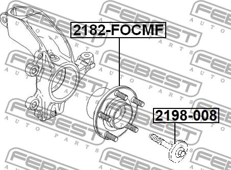 Febest 2198-008 - БОЛТ FORD FOCUS C-MAX CAP 2006- [WDMO] autodnr.net