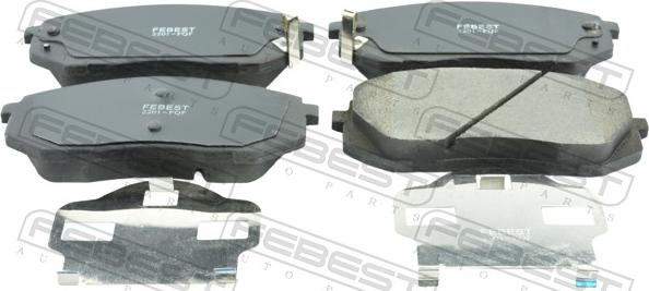 Febest 2201-FQF - Гальмівні колодки, дискові гальма autocars.com.ua