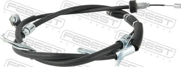 Febest 22100-A2LH - Трос, гальмівна система autocars.com.ua