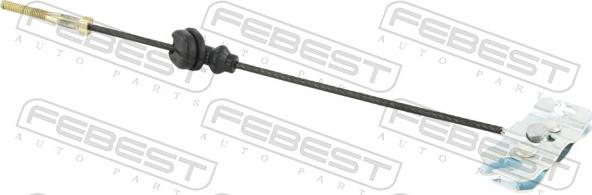 Febest 22100-FBF - Трос, гальмівна система autocars.com.ua
