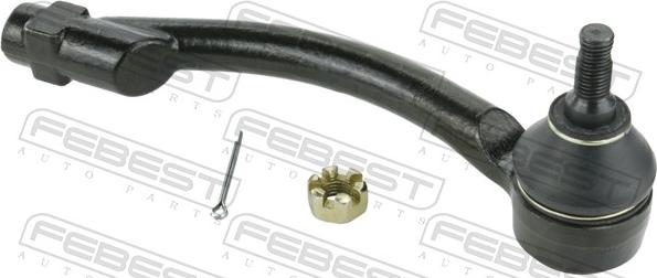 Febest 2221-CA7RH - Наконечник рульової тяги, кульовий шарнір autocars.com.ua