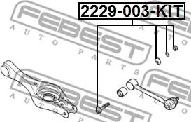 Febest 2229-003-KIT - Болт регулювання розвалу коліс autocars.com.ua