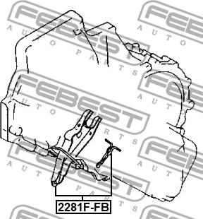 Febest 2281F-FB - Поворотна вилка, система зчеплення autocars.com.ua