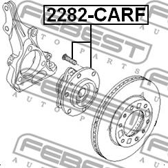 Febest 2282-CARF - Маточина колеса autocars.com.ua