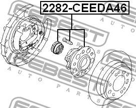 Febest 2282-CEEDA46 - Маточина колеса autocars.com.ua