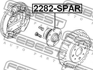 Febest 2282-SPAR - Маточина колеса autocars.com.ua