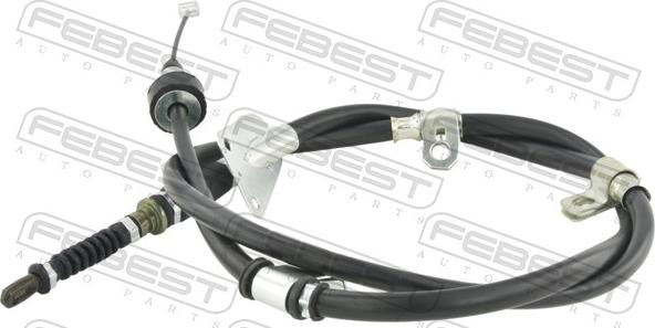 Febest 2299-PCSPORRH - Трос, гальмівна система autocars.com.ua