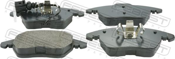 Febest 2301-362F - Гальмівні колодки, дискові гальма autocars.com.ua