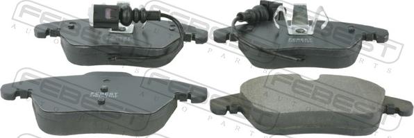 Febest 2301-TIGF - Гальмівні колодки, дискові гальма autocars.com.ua