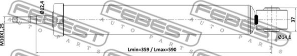 Febest 23110-002R - Амортизатор autodnr.net