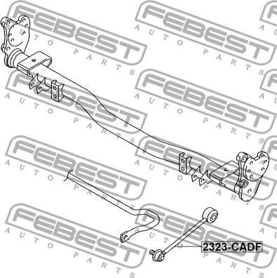 Febest 2323-CADF - Тяга / стійка, стабілізатор autocars.com.ua