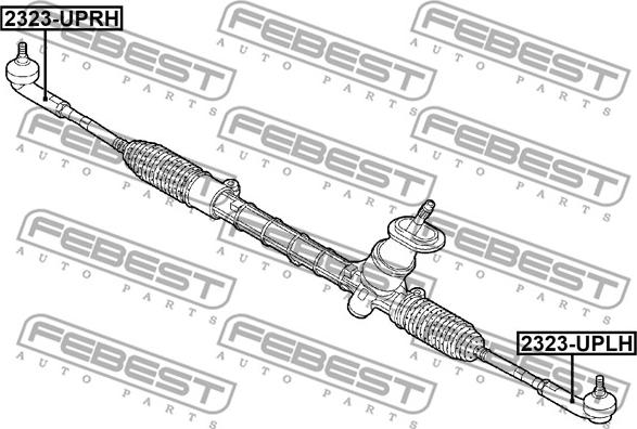 Febest 2323-UPRH - Наконечник рулевой тяги, шарнир avtokuzovplus.com.ua