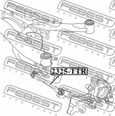 Febest 2325-TTR - Важіль незалежної підвіски колеса autocars.com.ua