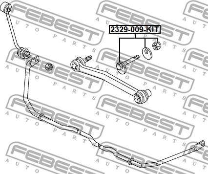 Febest 2329-009-KIT - Болт регулювання розвалу коліс autocars.com.ua