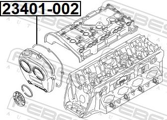 Febest 23401-002 - Прокладка, крышка картера рулевого механизма avtokuzovplus.com.ua