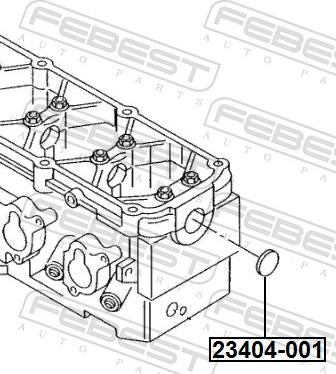 Febest 23404-001 - Заглушка, ось коромысла-монтажное отверстие avtokuzovplus.com.ua