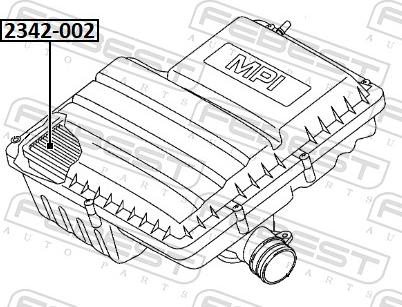 Febest 2342-002 - Воздушный фильтр avtokuzovplus.com.ua