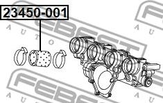 Febest 23450-001 - Трубка, нагнетание воздуха avtokuzovplus.com.ua