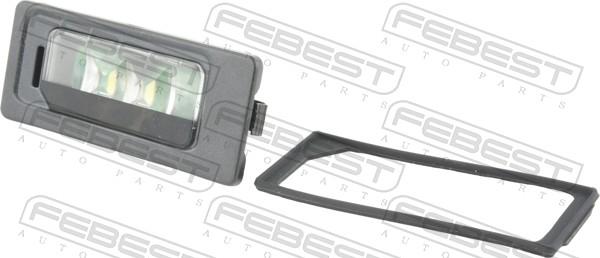 Febest 23631-001LED - Ліхтар освітлення номерного знака autocars.com.ua