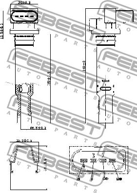 Febest 23640-002 - Котушка запалювання autocars.com.ua