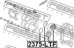 Febest 2375-LTF - Ремкомплект, гальмівний супорт autocars.com.ua