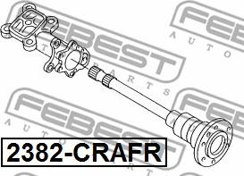 Febest 2382-CRAFR - Ступица колеса, поворотный кулак avtokuzovplus.com.ua