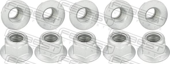 Febest 2398-005-PCS10 - Гайка кріплення колеса autocars.com.ua