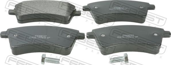 Febest 2401-KANIIF - Гальмівні колодки, дискові гальма autocars.com.ua