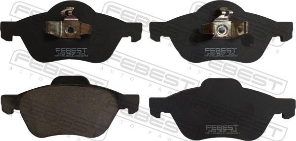 Febest 2401-MEGF - Гальмівні колодки, дискові гальма autocars.com.ua
