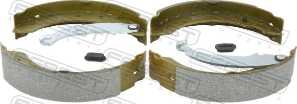 Febest 2402-LOGR - Комплект гальм, барабанний механізм autocars.com.ua