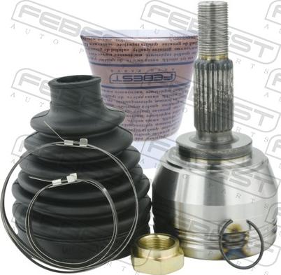 Febest 2410-MEGII - Шарнірний комплект, ШРУС, приводний вал autocars.com.ua