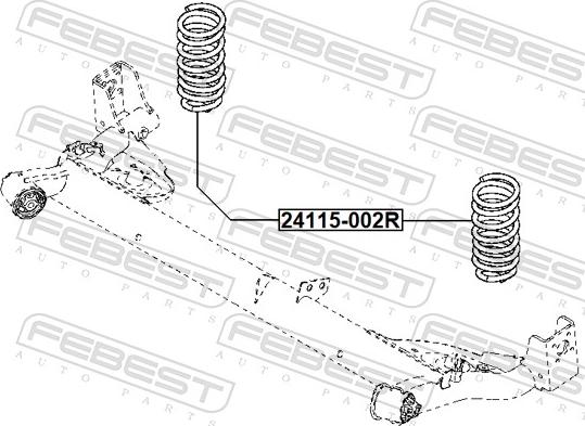 Febest 24115-002R - Пружина ходовой части autodnr.net