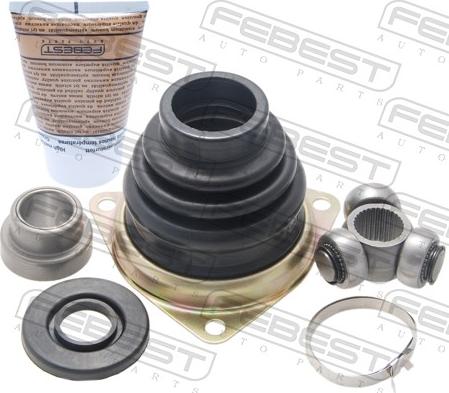 Febest 2411-LOGLH - Шарнірний комплект, ШРУС, приводний вал autocars.com.ua