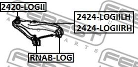 Febest 2424-LOGIIRH - Рычаг подвески колеса autodnr.net