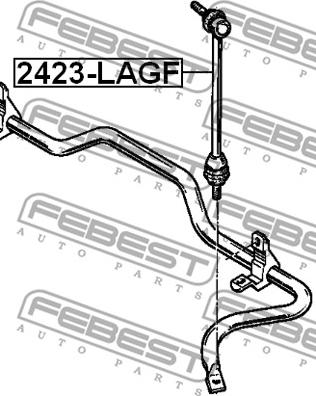 Febest 2423-LAGF - Тяга / стойка, стабилизатор avtokuzovplus.com.ua